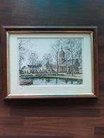 Laren NH historische rijtje in lijst, Antiek en Kunst, Ophalen of Verzenden