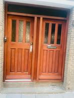 Massief houten buitendeur te koop!, Doe-het-zelf en Verbouw, Deuren en Horren, Ophalen, Gebruikt, 80 tot 100 cm, Buitendeur
