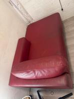 Rode Leren Fauteuil - Gratis Ophalen!, Huis en Inrichting, Ophalen, Gebruikt, Leer, 75 tot 100 cm