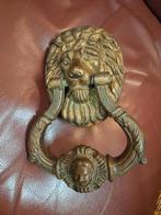 Zware Bronzen Deurklopper - Leeuw, Antiek en Kunst, Antiek | Koper en Brons, Ophalen of Verzenden
