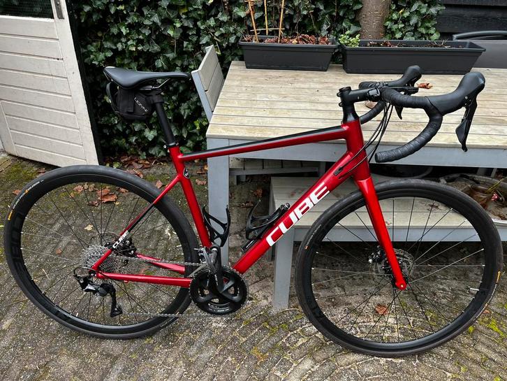 Cube Attain SL Rood maat 56, Fietsen en Brommers, Fietsen | Racefietsen, Zo goed als nieuw, Heren, Overige merken, Meer dan 20 versnellingen