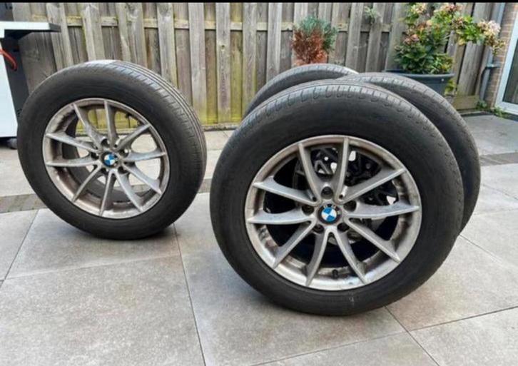 BMW X3 velgen met zomerbanden, Auto-onderdelen, Banden en Velgen, Zomerbanden, 17 inch, 235 mm, Gebruikt, Ophalen