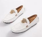 Witte lak heren loafers schoenen mannen instappers leren, Verzenden, Nieuw, Wit, Loafers