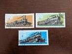 RUSLAND CCCP 1979; set (3) TREINEN, Verzenden, Gestempeld, Treinen