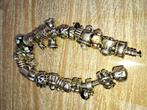 Pandora armband  inclusief 24 bedels zilver 925, Ophalen of Verzenden, Zo goed als nieuw, Met bedels of kralen, Zilver
