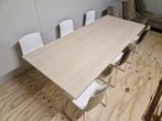 Eettafel met Arper stoelen, Ophalen, Kunststof, Gebruikt, 200 cm of meer