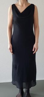 Lange nette zwarte jurk maat M/L, Ophalen of Verzenden, Zo goed als nieuw, Maat 38/40 (M), Zwart