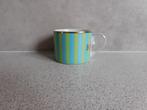 Kopje Groen Blauw Streep "Lovebirds" PiP Studio, Huis en Inrichting, Keuken | Servies, Ophalen of Verzenden, Zo goed als nieuw