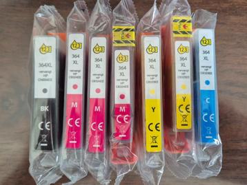 7x Inktcartridges 364XL voor HP  beschikbaar voor biedingen