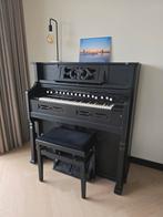 Goed werkend zwart harmonium/traporgel met kruk, Ophalen, Gebruikt, 1 klavier, Harmonium