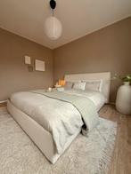 Nieuw Beliani Bed 160x200 met Latex Matras!, Ophalen, Teddy, Stof, 160 cm