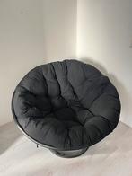 Papasan Lounge Chair – Black Rattan, Huis en Inrichting, Ophalen, Boho, Cozy, Zwart, Riet of Rotan