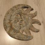 Tuin Wanddecoratie zon en maan 19 x 17 cm, Tuin en Terras, Ophalen of Verzenden