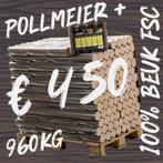 Originele Pollmeier Haardhout briketten, Tuin en Terras, Haardhout, Minder dan 3 m³, Ophalen
