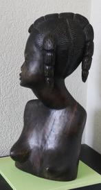 Groot houten Vrouwen buste ( vintage ), Antiek en Kunst, Kunst | Beelden en Houtsnijwerken, Ophalen of Verzenden