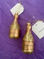Champagne kerstbal kerst kerstboom  kerstversiering goud, Diversen, Kerst, Ophalen of Verzenden, Nieuw