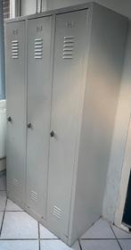 Metalen Locker kast (industrieel disign). Licht grijs, Ophalen, Gebruikt, Industrieel