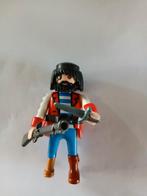 Playmobil figuur piraat met houten been en geweer en mes, Ophalen of Verzenden, Zo goed als nieuw, Los playmobil