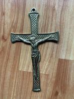 Religie groot koperen kruis, Antiek en Kunst, Verzenden