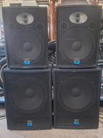 Wharfdale 18 / 15 inch speakerset, Zo goed als nieuw, 120 watt of meer, Front, Rear of Stereo speakers, Ophalen