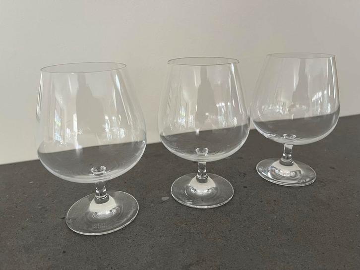 3 cognac glazen Schott Zwiesel, Excelsior, als nieuw, Huis en Inrichting, Keuken | Servies, Zo goed als nieuw, Glas of Glazen