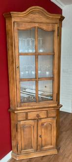 Hoek vitrinekast, Huis en Inrichting, Kasten | Vitrinekasten, Ophalen, Gebruikt, 200 cm of meer, 50 tot 100 cm