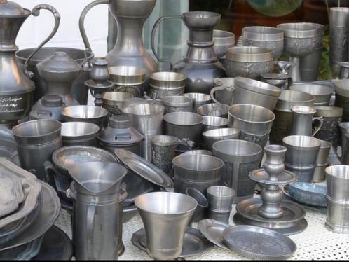 Tin gezocht sier tin soldeer tin industriële tin, Antiek en Kunst, Antiek | Tin, Ophalen of Verzenden
