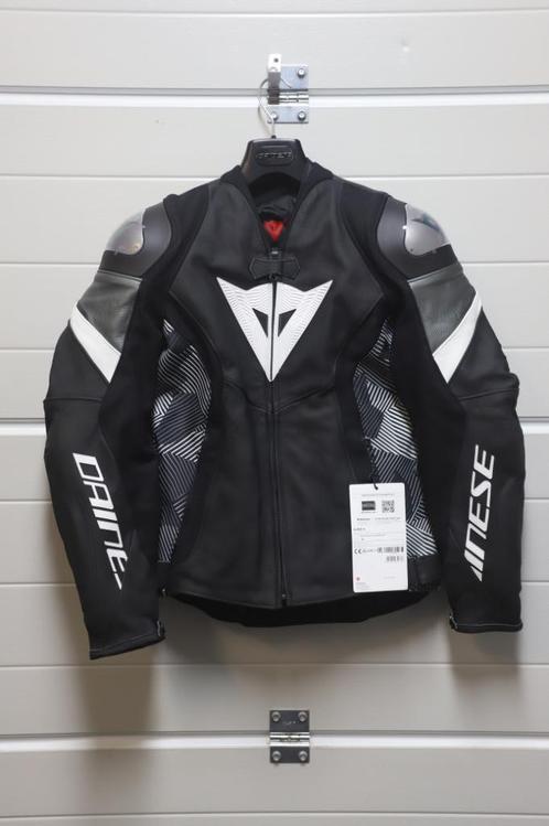 NIEUW - Dainese Avro 5 jas maat 50 zwart/wit/grijs, Motoren, Kleding | Motorkleding, Jas | leer, Heren, Nieuw met kaartje, Ophalen of Verzenden
