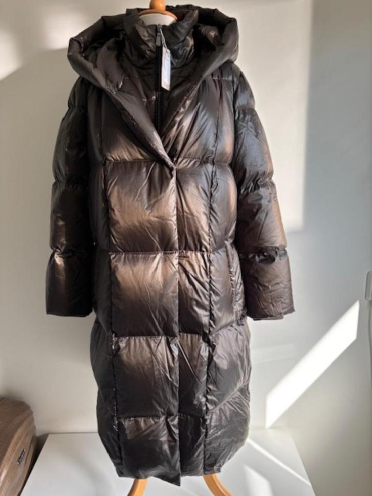 Comma donzen lange jas NIEUW maat 46 olivgrün, Kleding | Dames, Jassen | Winter, Zo goed als nieuw, Maat 46/48 (XL) of groter