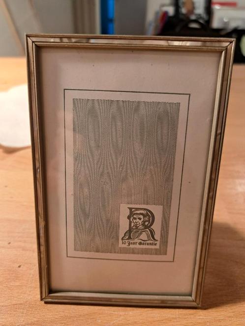 Antiek fotolijstje, verzilverd(??), 9 x 14 cm, Antiek en Kunst, Antiek | Woonaccessoires, Ophalen of Verzenden
