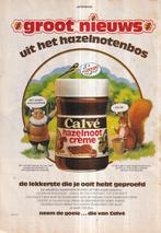 Retro reclame 1981 Calvé hazelnootcreme eekhoorn kabouter, Overige typen, Ophalen of Verzenden