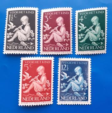 NVPH 313-317 - Kinderpostzegels 1938   beschikbaar voor biedingen
