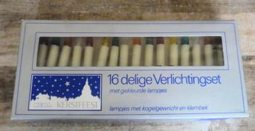 2 X vintage gekleurde kerstverlichting. beschikbaar voor biedingen