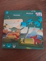 ~ Magnetische Dino Puzzel, Ophalen of Verzenden, 10 tot 50 stukjes, Gebruikt, 6 maanden tot 2 jaar