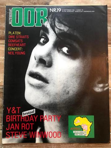 Muziekkrant OOR 1982 NICK CAVE Steve Winwood Y&T Andy Pratt beschikbaar voor biedingen