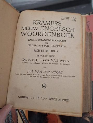 Kramers' nieuw Engelsch woordenboek 8e druk beschikbaar voor biedingen
