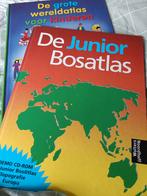 Junior Bosatlas en de junior wereldatlas voor kinderen, Boeken, Atlassen en Landkaarten, Bosatlas, 2000 tot heden, Wereld, Ophalen