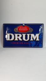 DRUM shag reclamebord metaal, wandbord. S37, Ophalen of Verzenden