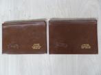 2 Documenten mapjes met ijzeren rits. Bruin. Nieuw., 20 tot 30 cm, Bruin, Ophalen of Verzenden, Nieuw