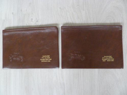 2 Documenten mapjes met ijzeren rits. Bruin. Nieuw., Sieraden, Tassen en Uiterlijk, Tassen | Reistassen en Weekendtassen, Nieuw