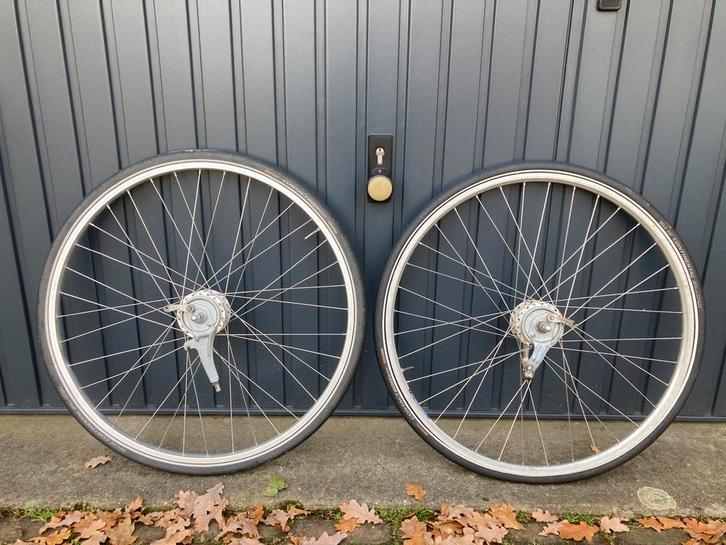 Sachs wielset 3 versnellingen trommelrem, Fietsen en Brommers, Fietsonderdelen, Gebruikt, Algemeen, Wiel, Ophalen