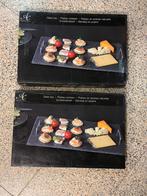 2x leistenen serveerplank met handvat – nieuw in doos, Ophalen of Verzenden, Nieuw, Rond