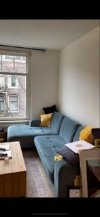 Comfortabele 3-zits hoekbank van MADE - groen/blauwe kleur, Huis en Inrichting, Banken | Bankstellen, Ophalen, 250 tot 300 cm