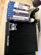 PS4 consolle en controller + Games, Gebruikt, Ophalen of Verzenden, 1 speler