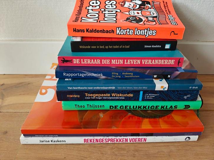 Wiskunde & Docentschap Boeken - Stapel, Boeken, Studieboeken en Cursussen, Beta, Ophalen of Verzenden