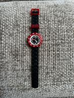 Flik Flak horloge zwart/rood, Ophalen of Verzenden, Gebruikt, Zwart, Jongen of Meisje