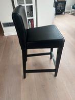 2 stuks Ikea barkrukken zwart, Met voetsteun, 60 tot 90 cm, Zo goed als nieuw, 2 krukken