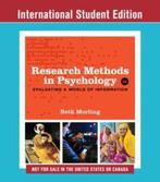 Research Methods in Psychology, Beth Morling, third edition, Ophalen of Verzenden, Zo goed als nieuw, Beth Morling