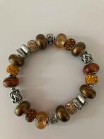 Bruine kralen armband, Overige materialen, Gebruikt, Bruin, Ophalen of Verzenden