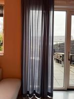 Gordijnen excl. rails | blauw | 230 cm, Ophalen, Zo goed als nieuw, 200 cm of meer, 200 cm of meer